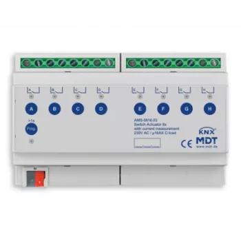 MDT AMS-0816.03 KNX Ενεργοποιητής, 8-κάναλος, 16 A, 8 TE