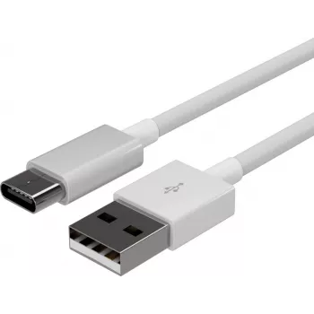 FLEXLINE FL31-13043 Καλώδιο φόρτισης και συγχρονισμού USB-A σε USB-C, 2.0, ABS, Λευκό, 2m