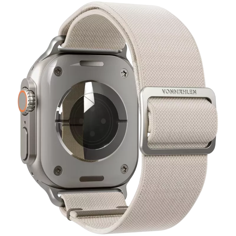 VONMÄHLEN Classic Nylon Loop για Apple Watch 40/41/42mm, κρεμ