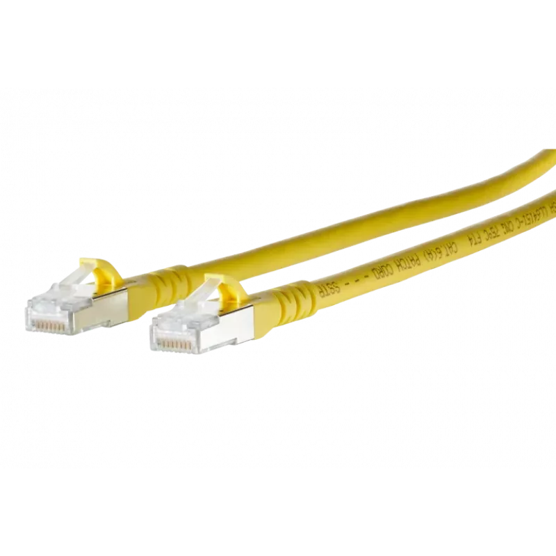 METZ CONNECT 1308450377-E Cat6a S/FTP Καλώδιο patch, Κίτρινο, 0,3 m