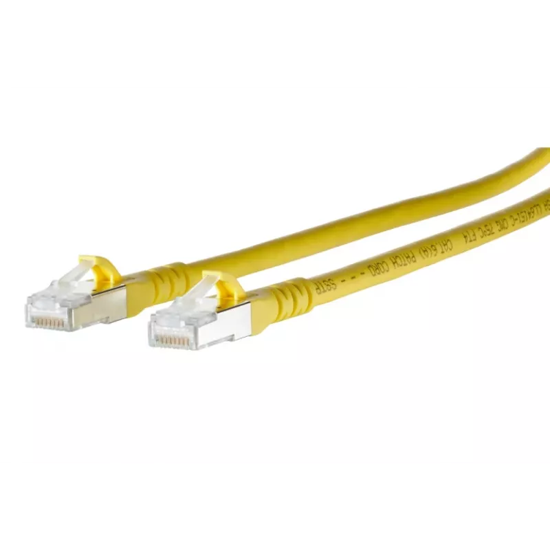 METZ CONNECT 1308450377-E Cat6a S/FTP Καλώδιο patch, Κίτρινο, 0,3 m