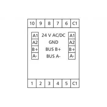 Metz 110831131970 MR-F-DI10 Modbus RTU Ψηφιακή μονάδα εισόδου