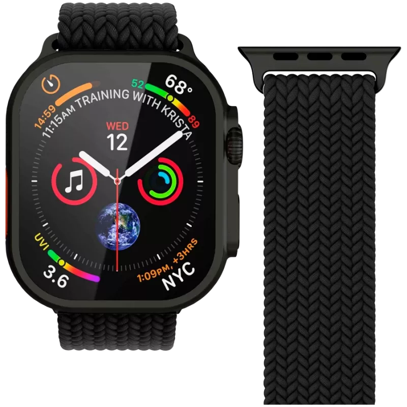 VONMÄHLEN Woven Loop 44, 45, 46, 49mm Ένα μέγεθος, All Black