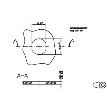 METZ CONNECT MMT361A115-0001 Υποδοχή θηλυκή M12 5 ακίδων κωδικοποίηση A σύνδεση βίδας Σύνδεσμος επιτόπιας συναρμολόγησης, ευθύς, IP67, Χάλυβας