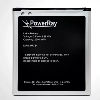 PowerRay Μπαταρία PR-S4 για Samsung Galaxy S4, 2600 mAh, Bulk