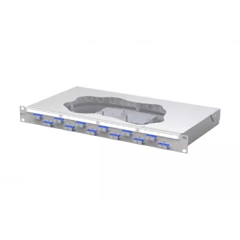 METZ CONNECT OpDAT fix Patch panel συγκόλλησης οπτικών ινών, 12x SC-Duplex OS2, 1U, Ανοιχτό γκρι 150459E212-F