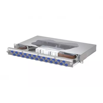 METZ CONNECT Patch panel συγκόλλησης 24xLC-Duplex OS2 Singlemode 1U 19 ιντσών τοποθέτηση σε rack 1504697424-E