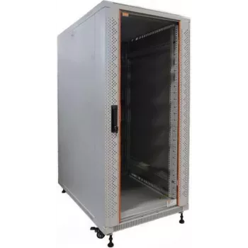 IT-BUDGET Κιβώτιο server rack 19 ιντσών SRK - 27U - 600x1000 mm - Πόρτα γυαλιού/χάλυβα - Προσυναρμολογημένο - Ανοιχτό γκρι 99ITB19SRK27610GGNM