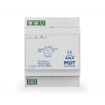 MDT STV-0024.01 Τροφοδοσία bus 4TE ράγα DIN 24V DC 750mA