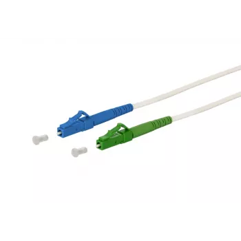METZ CONNECT 151P7JOJA20E Καλώδιο patch οπτικών ινών LC-S/LC-S APC OS2 singlemode, 2 m, λευκό, LSZH