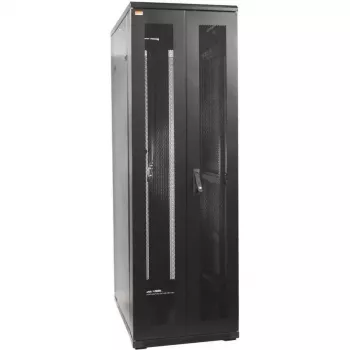 IT-BUDGET Ερμάριο δικτύου 19 inch SRK - 38U - 800x1000 mm - Διάτρητες διπλές πόρτες μπροστά & πίσω - Καλώδια - Συναρμολογημένο - Μαύρο 99ITB19SRK38810DTSNM