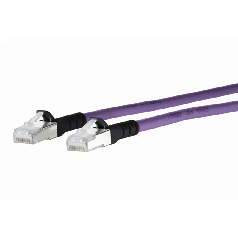 METZ CONNECT 1308451009-E Καλώδιο δικτύου Cat6a S/FTP, 1 m, μωβ