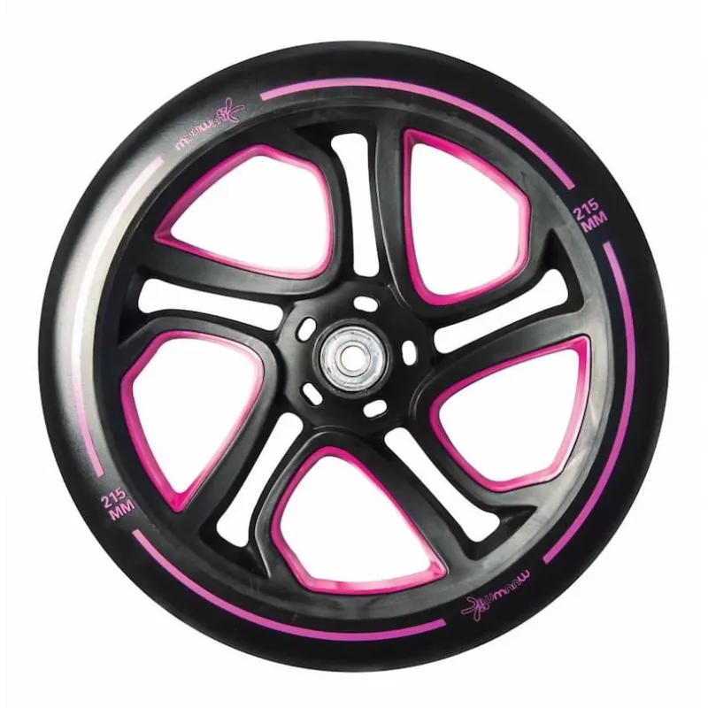 MUUWMI Αλουμινένιο πατίνι Scooter PRO 215 mm ροζ