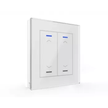 MDT BE-GTL20W.A1 Γυάλινος διακόπτης II Light 2-πλός RGB-W λευκός περσίδα/ρολό