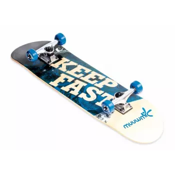 MUUWMI AU 561 Πλήρες skateboard με τσάντα μεταφοράς, ABEC 5, Wave