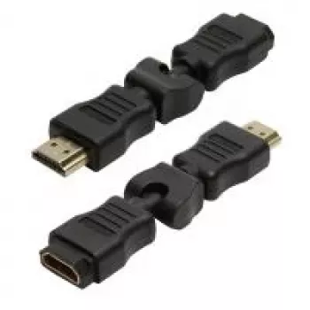 LogiLink Γωνιακός αντάπτορας HDMI 270° Βύσμα HDMI αρσενικό σε υποδοχή HDMI θηλυκή 4K Μαύρο