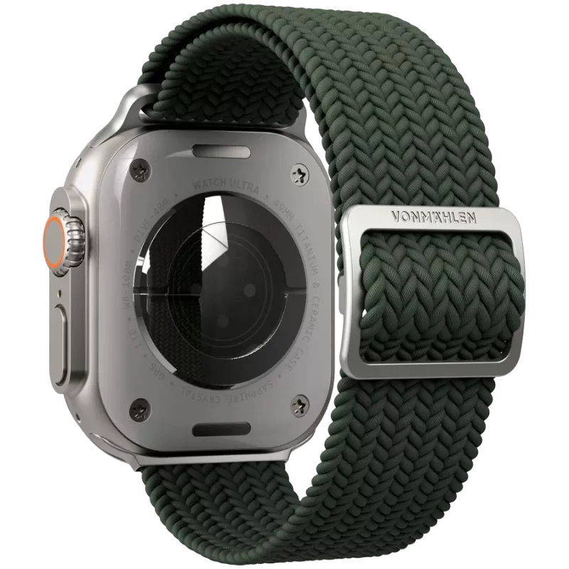 VONMÄHLEN Υφασμάτινο Loop για Apple Watch 40/41/42mm, Ελιά