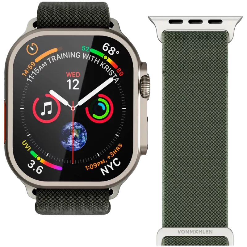 VONMÄHLEN Classic Nylon Loop 44, 45, 46, 49mm Ενιαίο μέγεθος, Ελιά