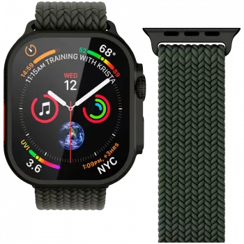 VONMÄHLEN Woven Loop για Apple Watch 40/41/42mm, Olive Black