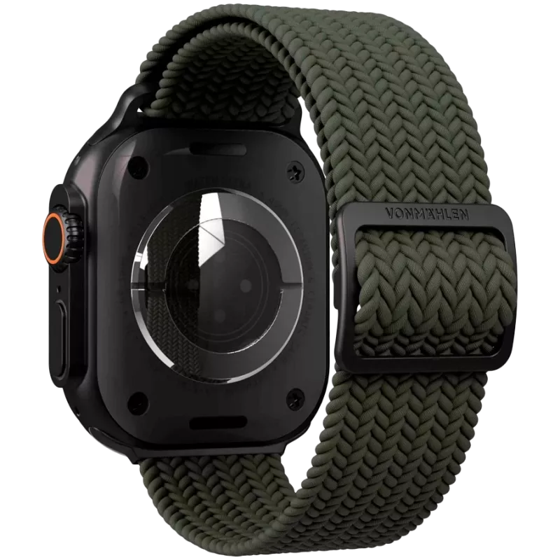 VONMÄHLEN Woven Loop για Apple Watch 40/41/42mm, Olive Black