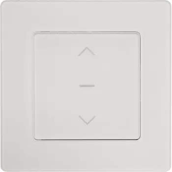 PowerRay PR-SCS-01 WiFi Touch Smart Διακόπτης ρολού, Πλαίσιο γυαλιού Λευκό