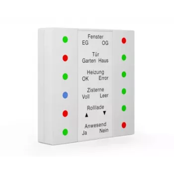 MDT SCN-LED55.01 Μονάδα ένδειξης LED 55mm Καθαρό λευκό γυαλιστερό