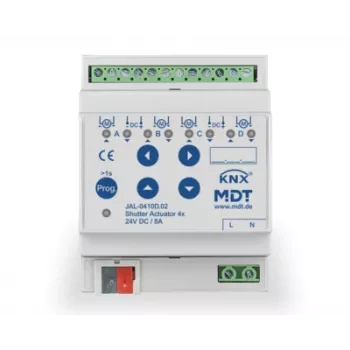 MDT JAL-0410D.02 Ενεργοποιητής περσίδας 4 απλών, 4TE, 24VDC, 8A