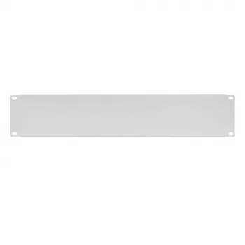 IT-BUDGET 19 ιντσών Τυφλή πλάκα / Πρόσοψη rack - 2U - Ανθεκτική μεταλλική έκδοση - Ανοιχτό γκρι (90ITBBP2HEG)