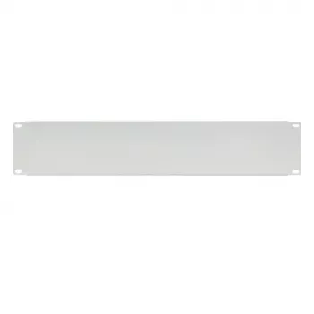 IT-BUDGET 19 ιντσών Τυφλή πλάκα / Πρόσοψη rack - 2U - Ανθεκτική μεταλλική έκδοση - Ανοιχτό γκρι (90ITBBP2HEG)