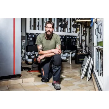 KNEETEK Profi Poly Αντιολισθητικά πλυνόμενα επιγονατίδες με επίστρωση PU, Μαύρο, EN 14404 Τύπος 2 Επίπεδο 1 60001