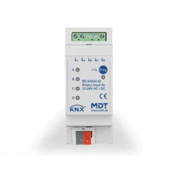 MDT BE-04024.02 Δυαδική είσοδος 4 απλών 2TE REG 24V AC/DC