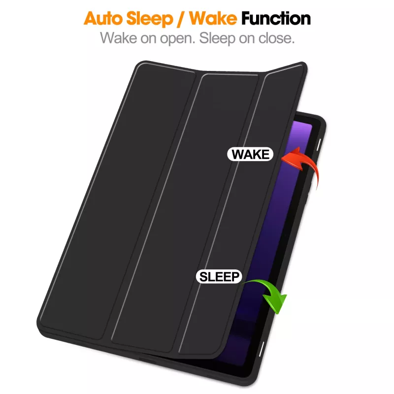 MRDISC Flip Cover για Samsung Galaxy Tab S10+ 5G, Μαύρο TPU MG-FLIPSGTSGB9SW