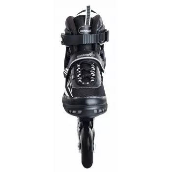 MUUWMI AU 442 Πατίνια Inline, Μέγεθος EU 42, Μαύρο/Λευκό, Ρουλεμάν ABEC 7, Ρόδες 80mm, Σκελετός Αλουμινίου