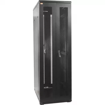 IT-BUDGET 19 ιντσών Server Rack SRK - 42U - 600x1000 mm - διάτρητες διπλές πόρτες μπροστά και πίσω - Flatpack - Μαύρο (90ITB19SRK42610DTSN)