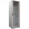 IT-BUDGET 19 ιντσών Server Rack SRK 42U 600x1000 mm Γυάλινη/ατσάλινη πόρτα Flatpack Ανοιχτό γκρι 90ITB19SRK42610GGN