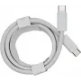 PowerRay USB-C σε USB-C 240W Νάιλον πλεκτό καλώδιο, 2m, Λευκό, Bulk 4260357351163