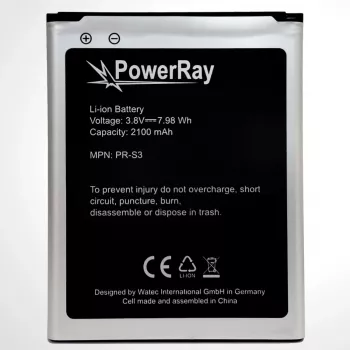PowerRay Μπαταρία PR-S3 για Samsung Galaxy S3, 2100 mAh, Bulk
