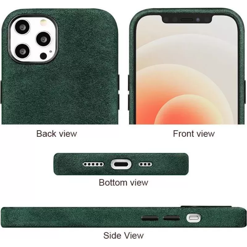 CYOO Θήκη Alcantara για Apple iPhone 13 Pro Max – Μαύρο CY122561