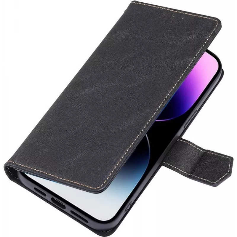 CYOO Premium BookCase Θήκη πορτοφόλι για Apple iPhone 14 Pro Max – Μαύρο CY122794