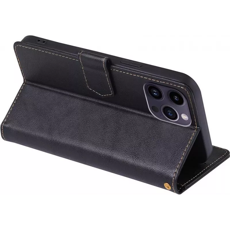 CYOO Premium BookCase Θήκη πορτοφόλι για Apple iPhone 14 Pro Max – Μαύρο CY122794
