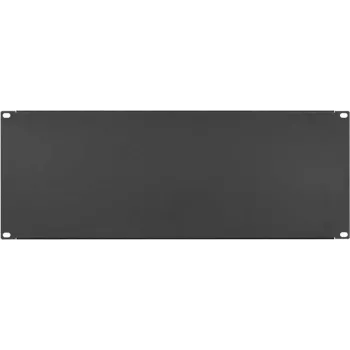 IT-BUDGET Τυφλή πλάκα / Πλάκα κάλυψης rack 19 ιντσών - 4U - Ανθεκτική μεταλλική έκδοση - Μαύρο (90ITBBP4HES)