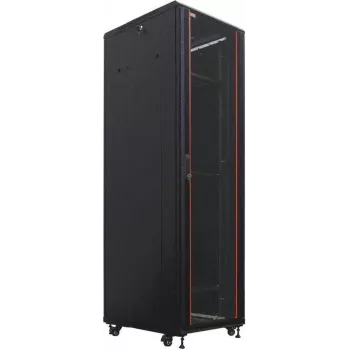 IT-BUDGET Ερμάριο server 19 ιντσών SRK - 42U - 600x1000 mm - Πόρτες γυαλιού/χάλυβα - προσυναρμολογημένο - Μαύρο 99ITB19SRK42610GSNM
