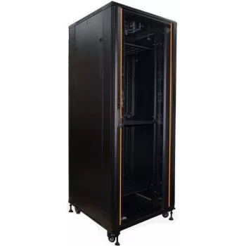 IT-BUDGET 19 ιντσών Server-Rack SRK 42U 800x1000 mm γυάλινη/ατσάλινη πόρτα μαύρο προσυναρμολογημένο