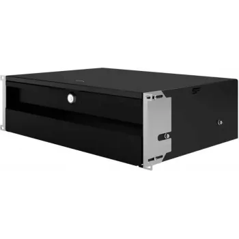 IT-BUDGET 19 ιντσών συρτάρι Rack για μικρές συσκευές, έγγραφα, εργαλεία - 3U - κλειδωνόμενο - μαύρο (90ITBSL3HES)