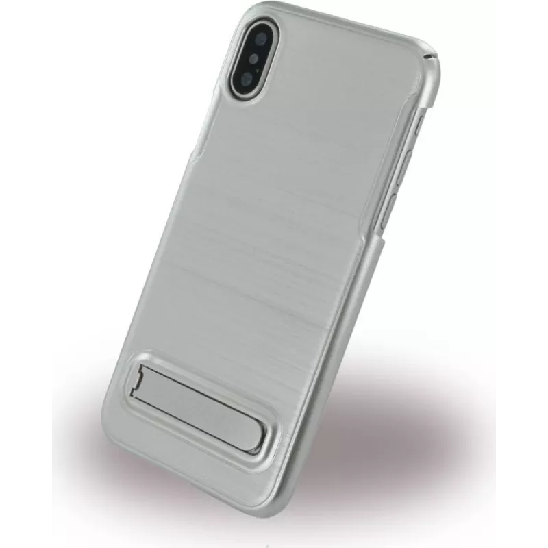 CYOO Brushed Stand Θήκη για Apple iPhone X / XS - Ασημί
