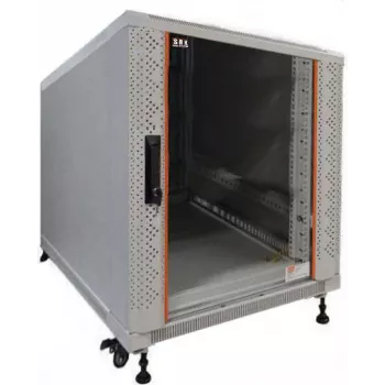 IT-BUDGET Ερμάριο δικτύου 19 inch SRK 12U 600x800 mm Ανοιχτό γκρι Προσυναρμολογημένο