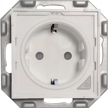 PowerRay WiFi Smart Πρίζα PR-SSO-01, χωρίς πλαίσιο Λευκό, 16A, Έλεγχος μέσω App & φωνής, Τύπος F