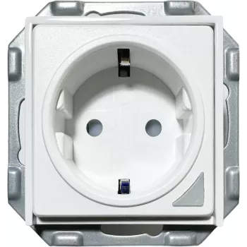 PowerRay WiFi Smart Πρίζα PR-SSO-01, χωρίς πλαίσιο Λευκό, 16A, Έλεγχος μέσω App & φωνής, Τύπος F