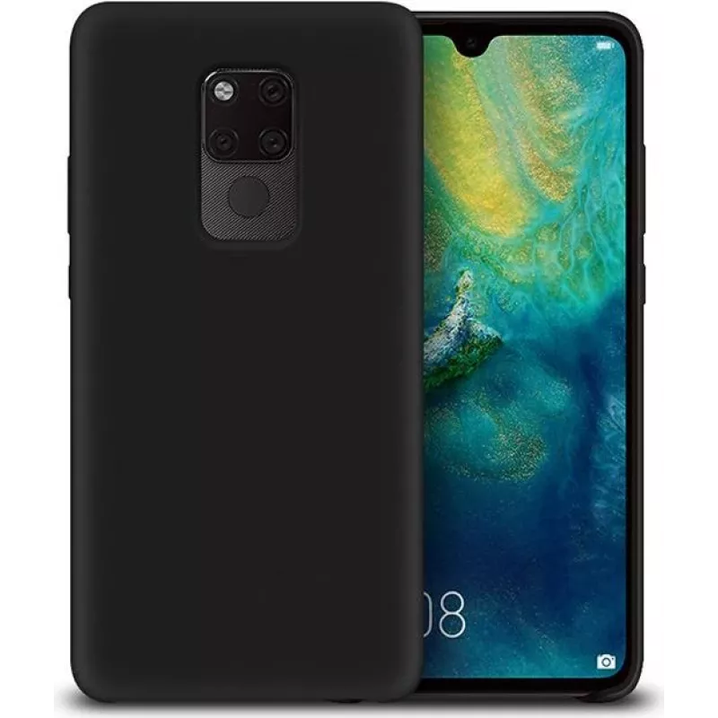 CYOO Premium Θήκη υγρού σιλικόνης για Huawei Mate 20 Pro - Μαύρο