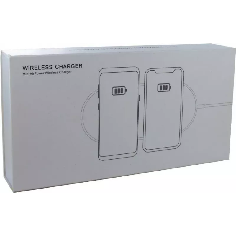 CYOO CY120899 Mini Dual Βάση επαγωγικής φόρτισης κινητού – Λευκό – Πρότυπο Qi